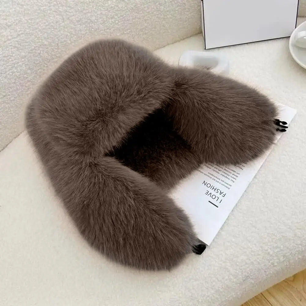 Unisex Faux Fur Winter Bomber Hat