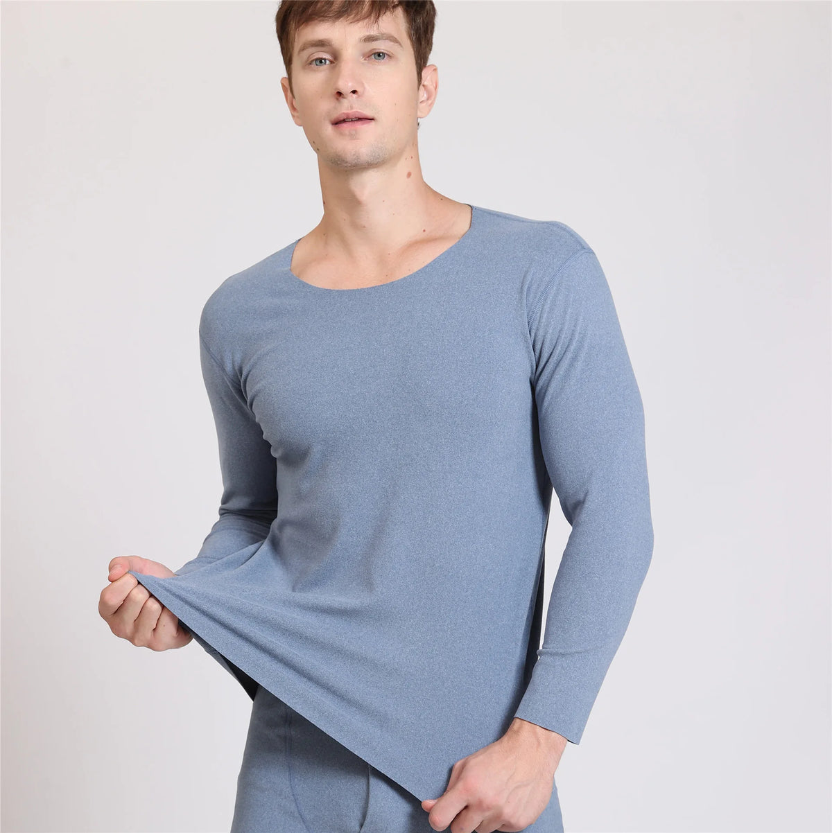 Men's Fleece-Lined Thermal Underwear Set