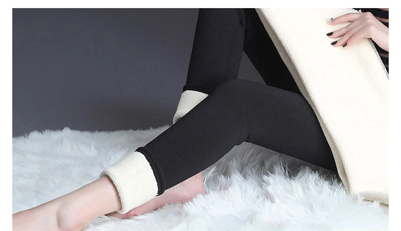 Women's Cozy Lamb Fleece Thermal Leggings