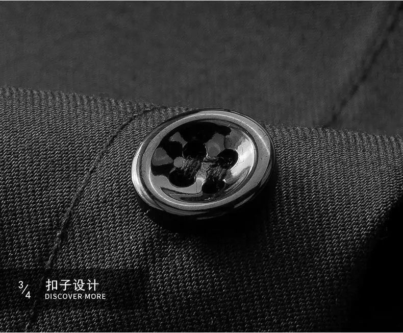 Japanese Style Light Luxury Summer Men's Square Collar Embroid Single Breasted Fashion Casual Long Sleeve Loose Shirts Tops
