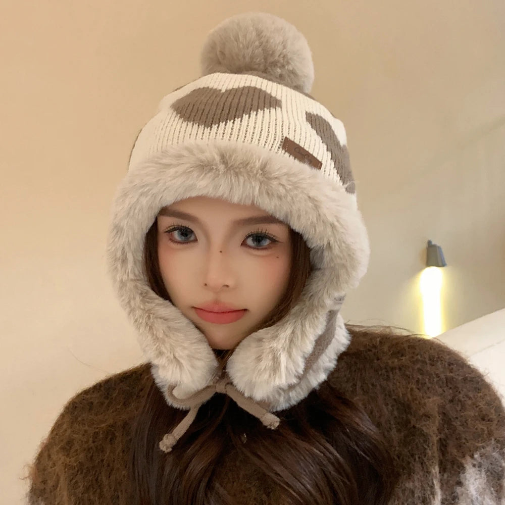 Women's Cute Pompom Winter Beanie
