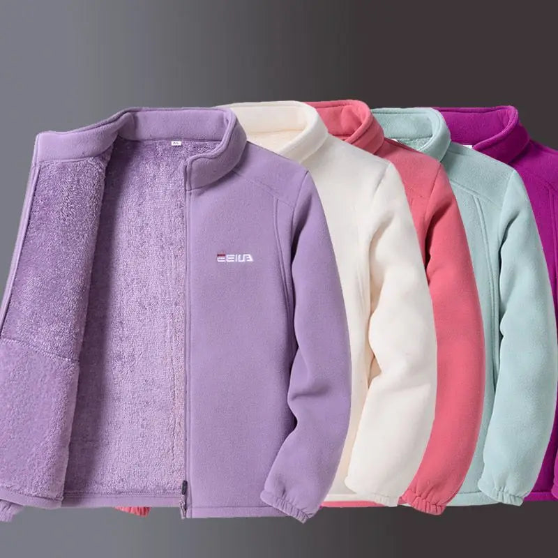 Women's Cozy Embroidered Fleece Jacket