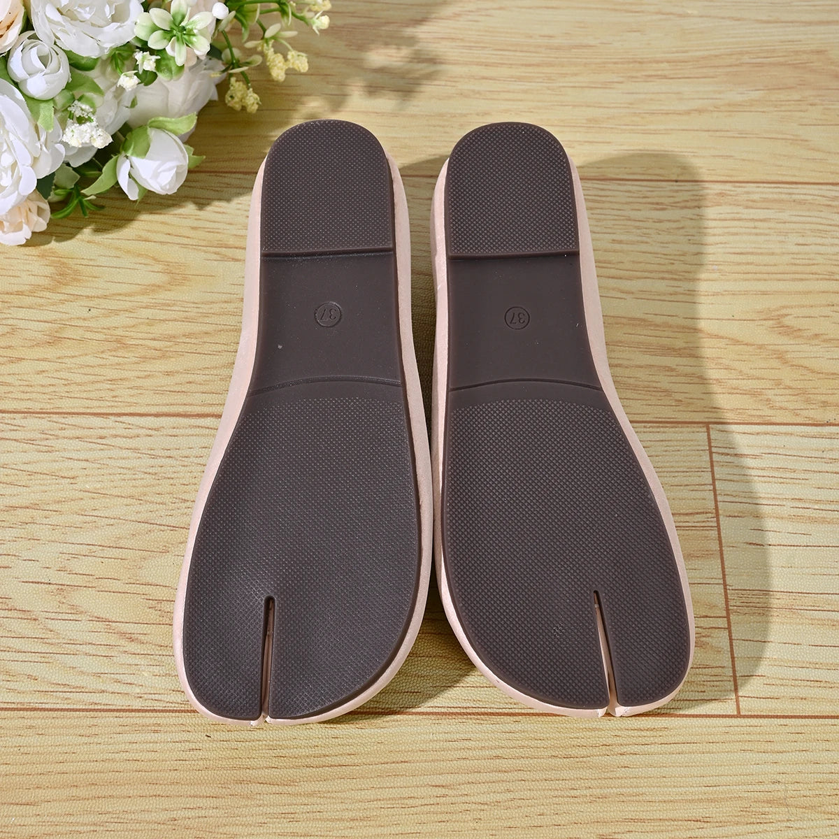 Soft Split Toe Tabi Ballet Flats Women Bowknot Leather Round Toe Ballerina Shoes Low Heel Slip On Loafers Casual Moccasins 2026