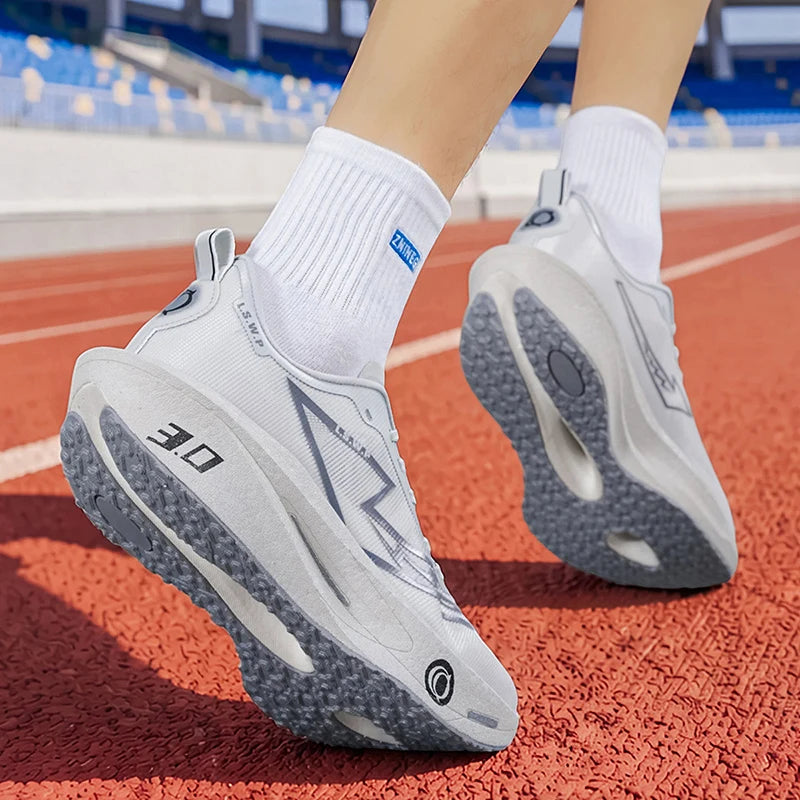 Men's Casual Sports Shoes, Soft-Soled Road Running Shoes, Lightweight, Breathable, Non-Slip, Wear-Resistant, Trendy and Versatile Daily Jogging Sneakers