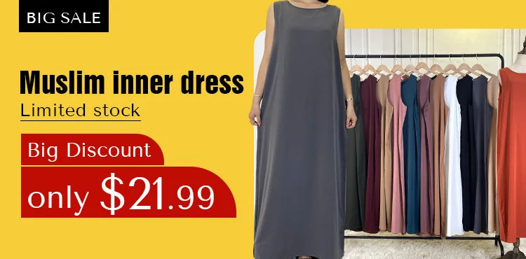Women’s Lace Trim Nida Abaya with Pockets