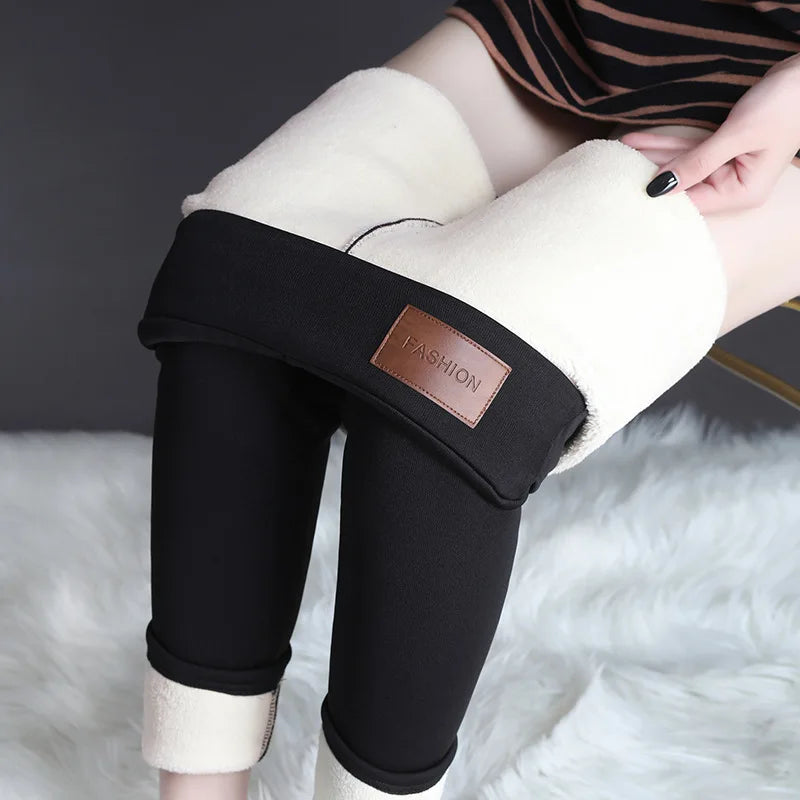 Women's Cozy Lamb Fleece Thermal Leggings