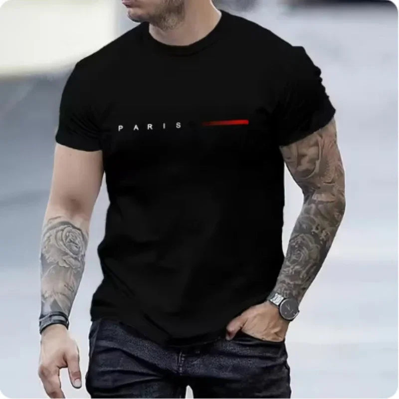 Men’s Letter Print 2-Piece Casual Set
