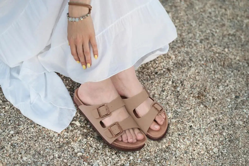 Smile Pop Summer Men's Cork Clogs Slippers Fashion Outdoor Men Antiskid Beach Sandals Classic Men Mule With Adjustable buckle