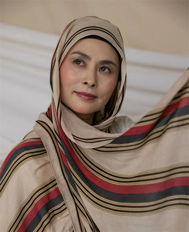 Women’s Leopard & Floral Print Bohemian Hijab Scarf