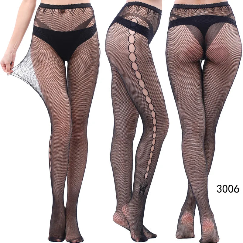 Women’s Sheer Geometric Pattern Tights
