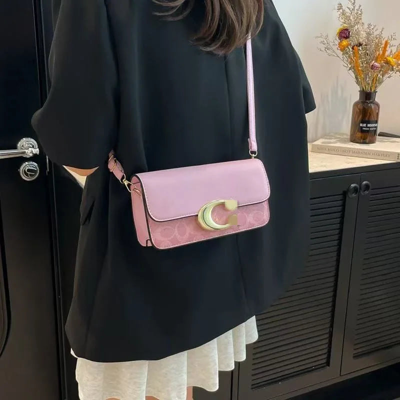 Women’s New Versatile Small Square Bag, Fashionable Retro Tofu Shoulder & Crossbody Messenger Bag, High-Grade Textured Handbag