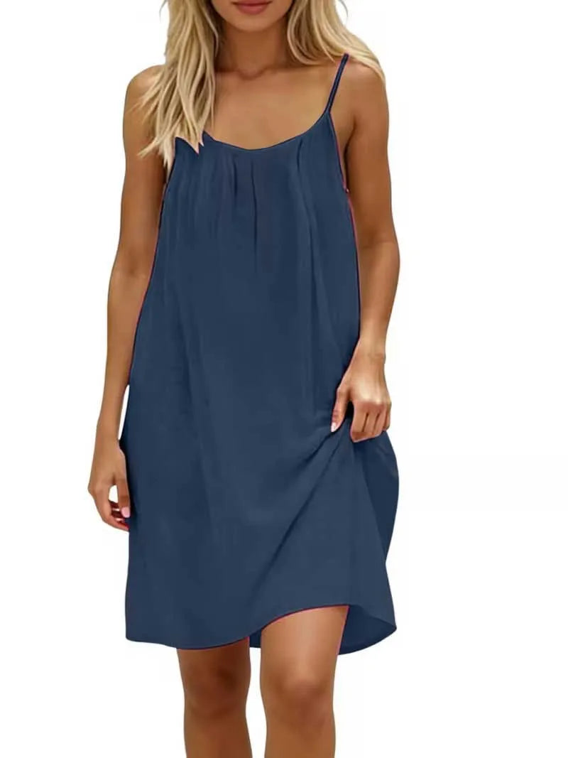 Women’s Loose Backless Slip Dress