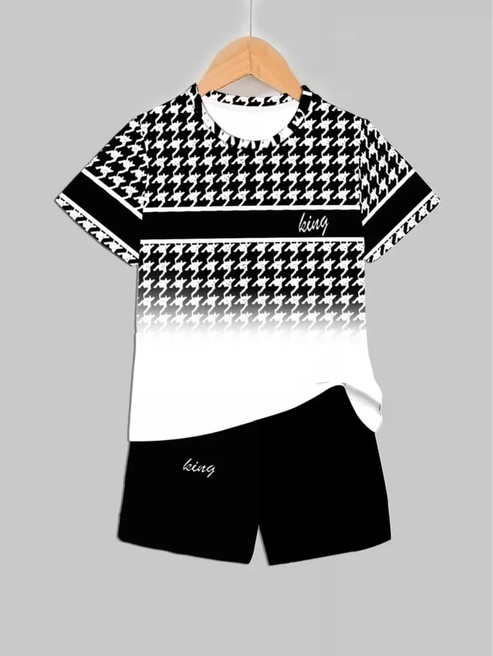 Boys 2-Piece Colorblock Quick-Dry T-Shirt and Shorts Set