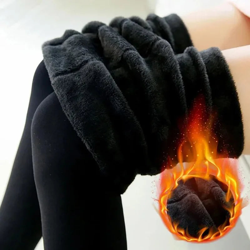 Women's Winter Fleece-Lined Thermal Leggings