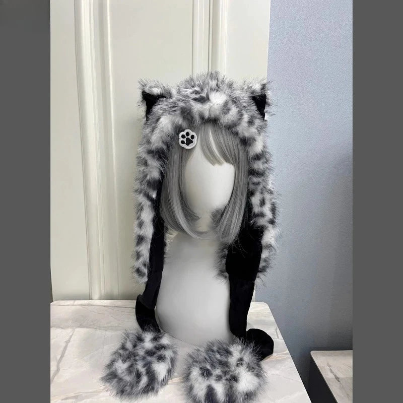 Women's Snow Leopard Ear Warmer