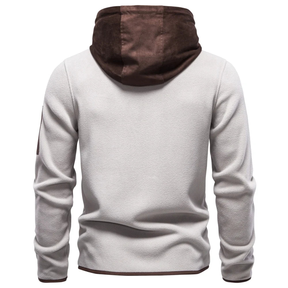 2026 Men’s Casual Fleece Zip-Up Hoodie