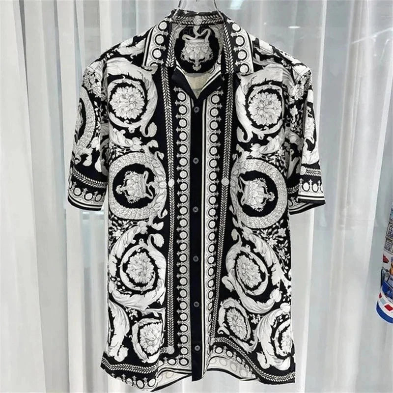 2026 men's luxury short sleeved button up shirt, men's formal shirt, men's premium soft shirt, 11 colors