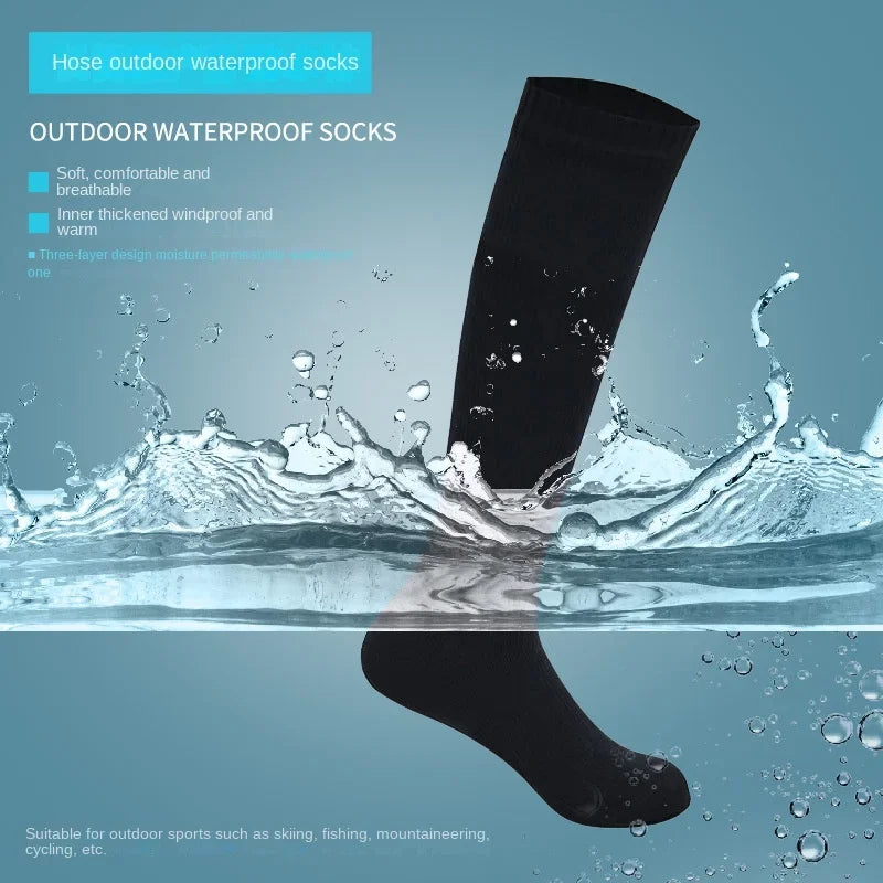 Women’s Knee-High Waterproof Outdoor Socks