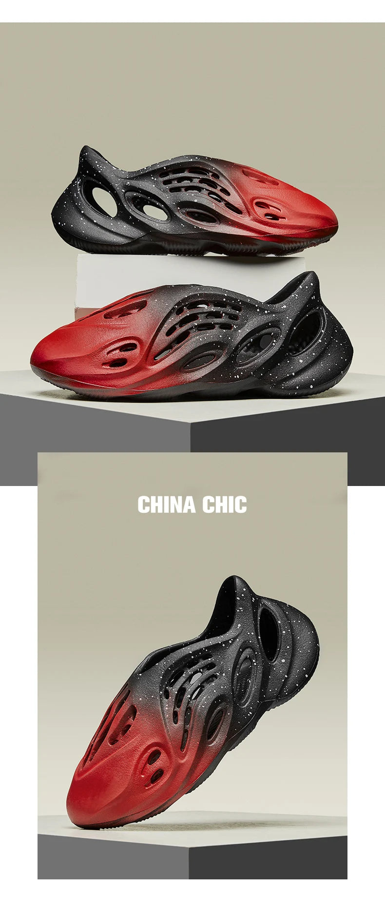 Summer New Couple Hole Shoes Beach Sandals Plus Size Korean Fashion Versatile Casual Men's Slippers Platform Sandals