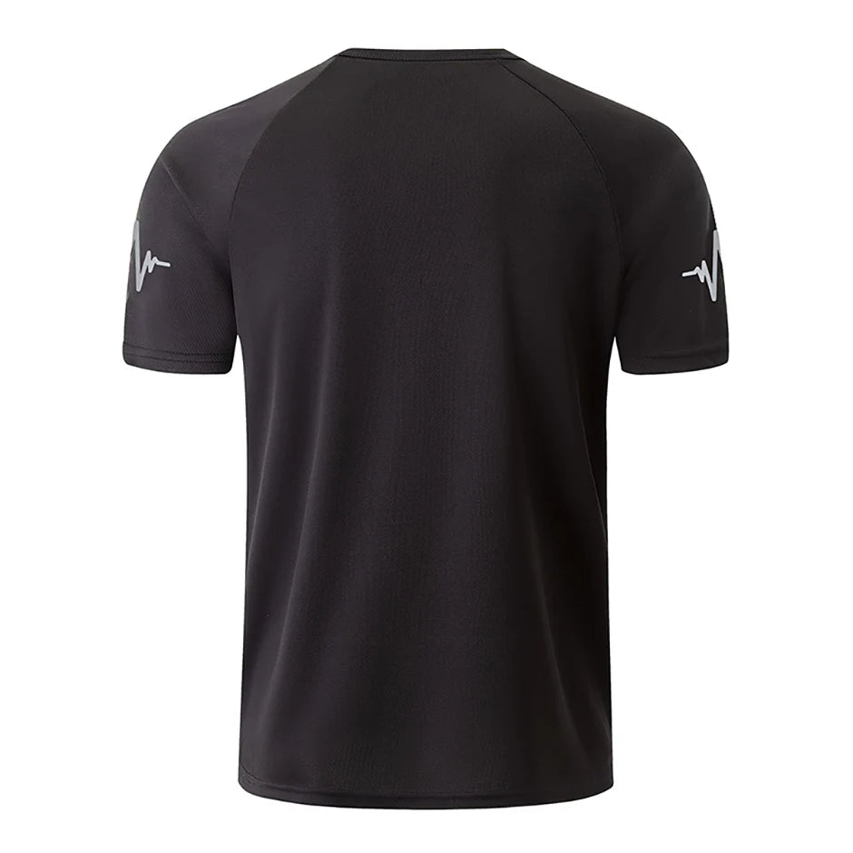 Men’s Quick-Dry Printed Sports T-Shirt