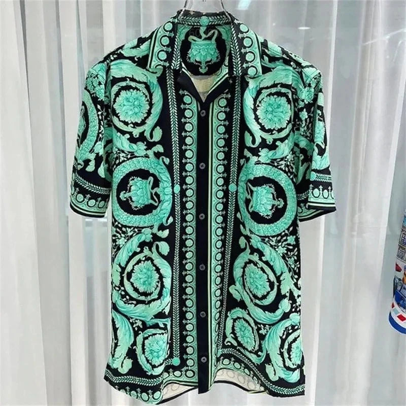 2026 men's luxury short sleeved button up shirt, men's formal shirt, men's premium soft shirt, 11 colors