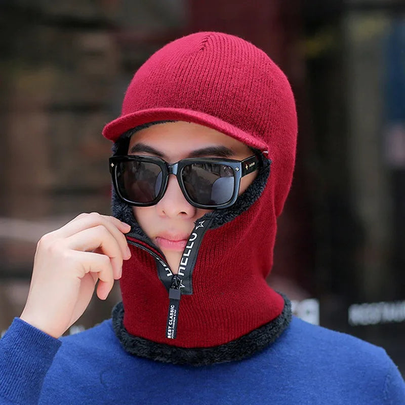 Unisex Winter Wool Blend Earflap Hat