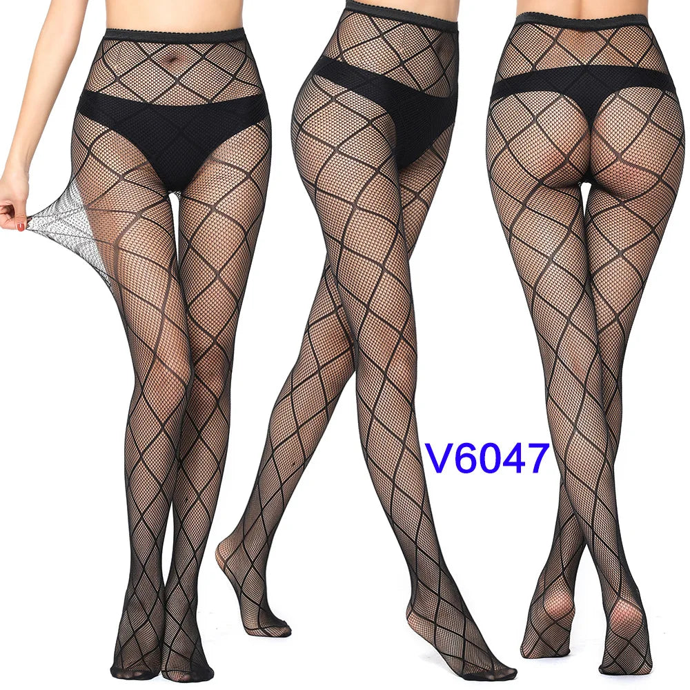 Women’s Sheer Geometric Pattern Tights