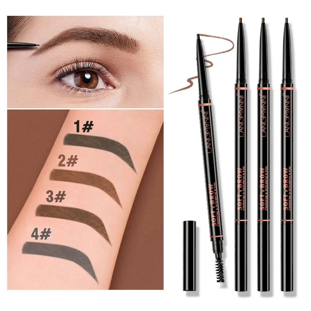 Double-Ended Waterproof Eyebrow Pencil