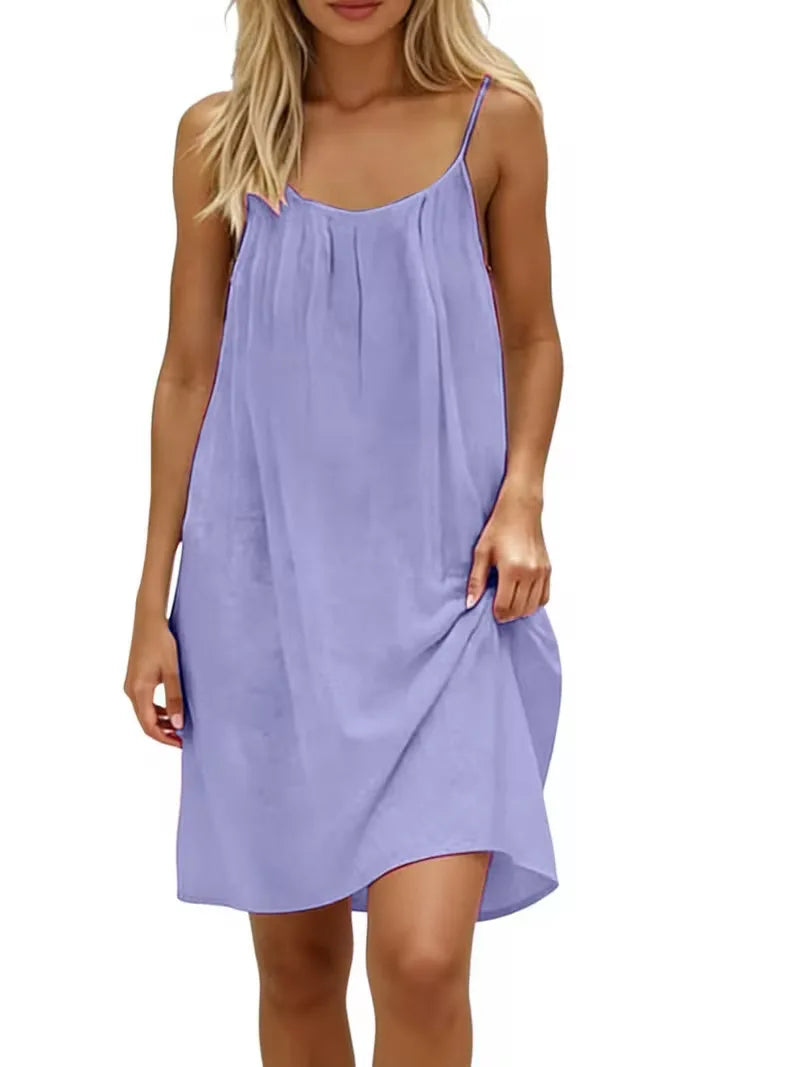 Women’s Loose Backless Slip Dress