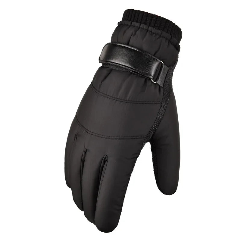 Winter Gloves Men Windproof Down Alternative Fleece Lined Thickened Warm Autumn Winter Motorcycle Cycling E-Bike Ski