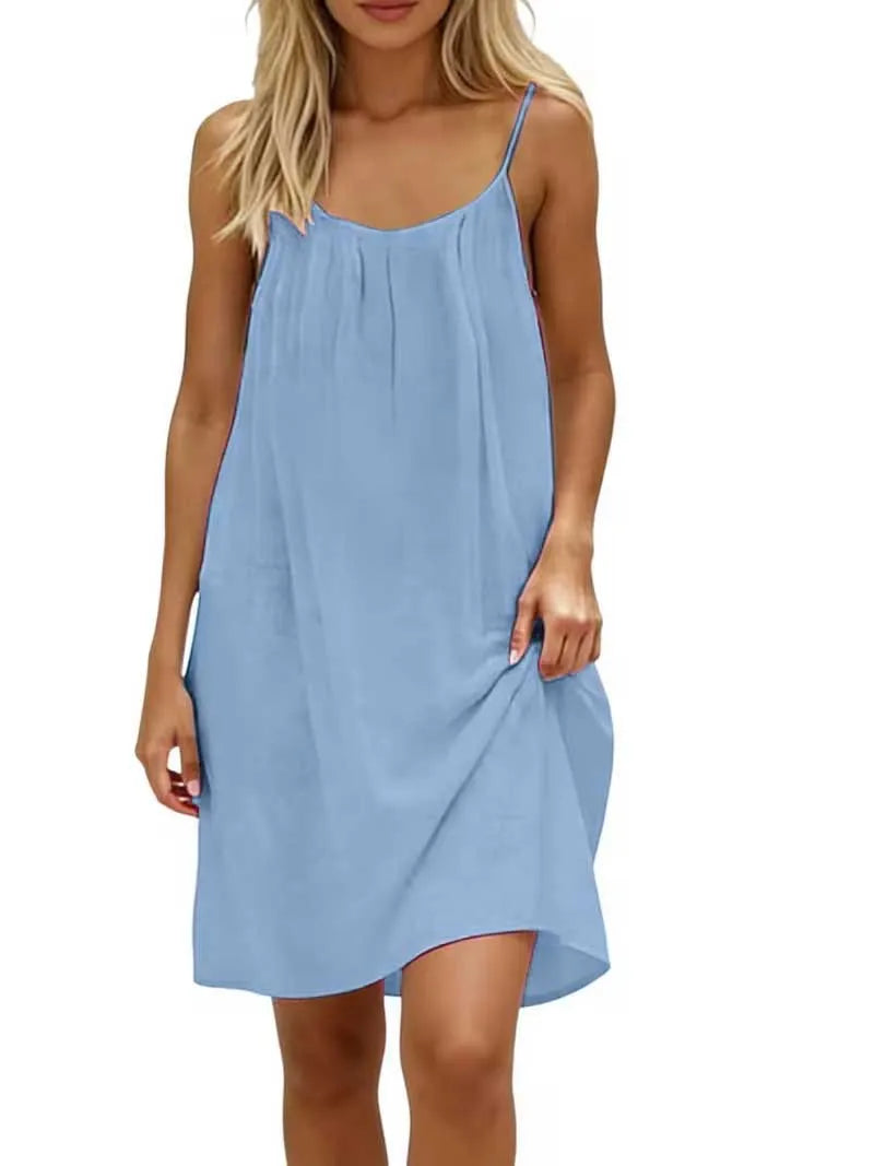 Women’s Loose Backless Slip Dress