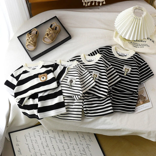 Kids’ Striped T-Shirt & Shorts Set