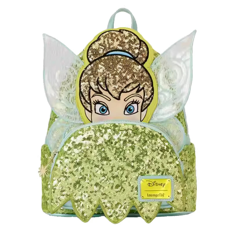 Loungefly Disney Princess Colored Glass Collection Mini Backpack & Wallet – Snow White & Princess Belle Fashion Accessories
