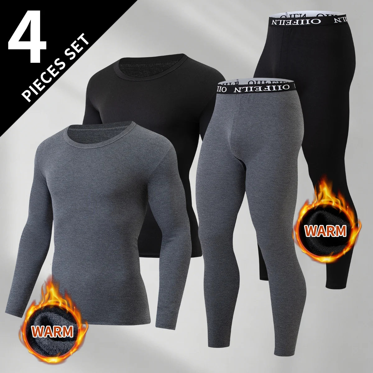 Men's Classic Thermal Underwear Set