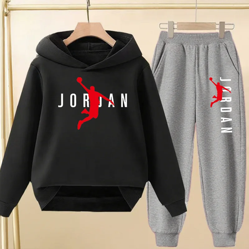 Kids 2-Piece Hoodie and Pants Tracksuit Set (Ages 2-13)