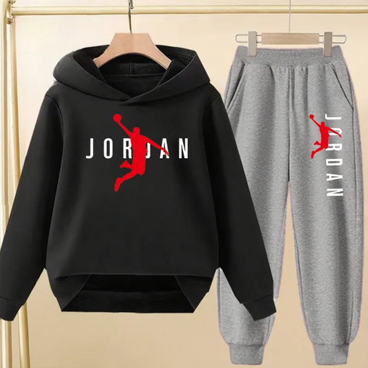 Kids 2-Piece Hoodie and Pants Tracksuit Set (Ages 2-13)