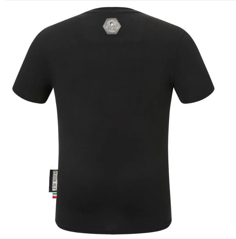 Designer Luxury Rhinestone T-Shirts for Men - Summer Brand Tees Stylish & Trendy Top Tees