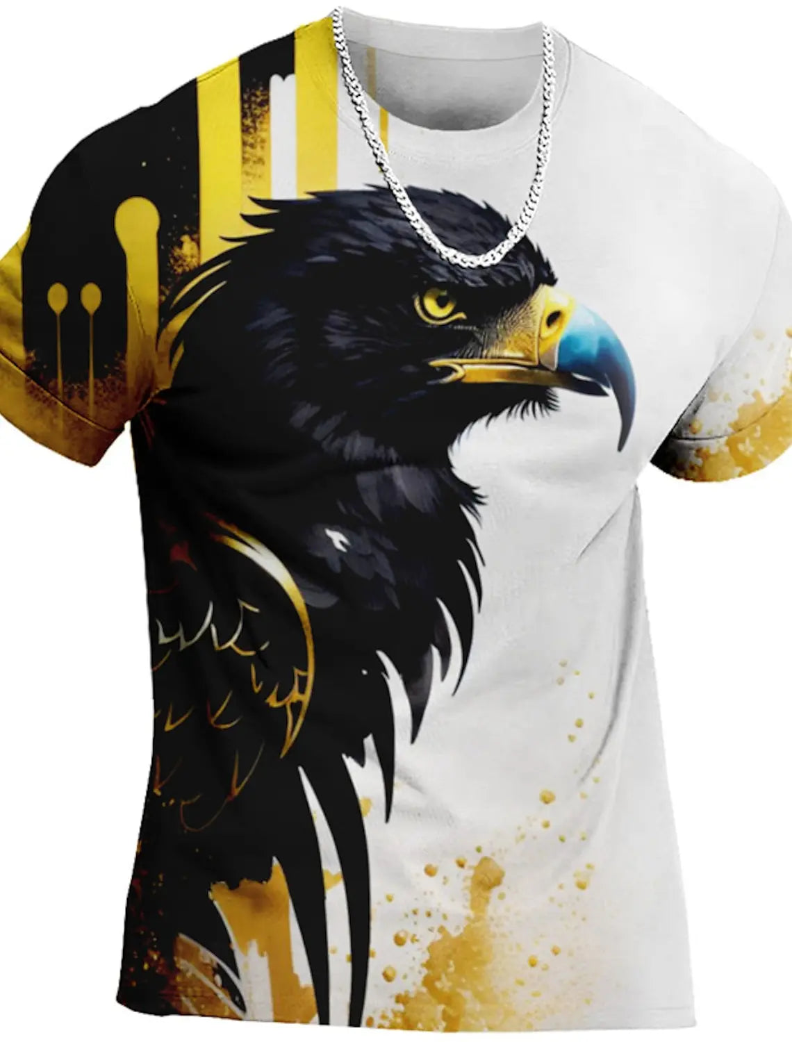 Men's 3D Wolf Print Man T Shirts Casual O Neck Short Sleeve Shirt Breathable And Comfortable Fabric Men's Street Outdoor Clothes