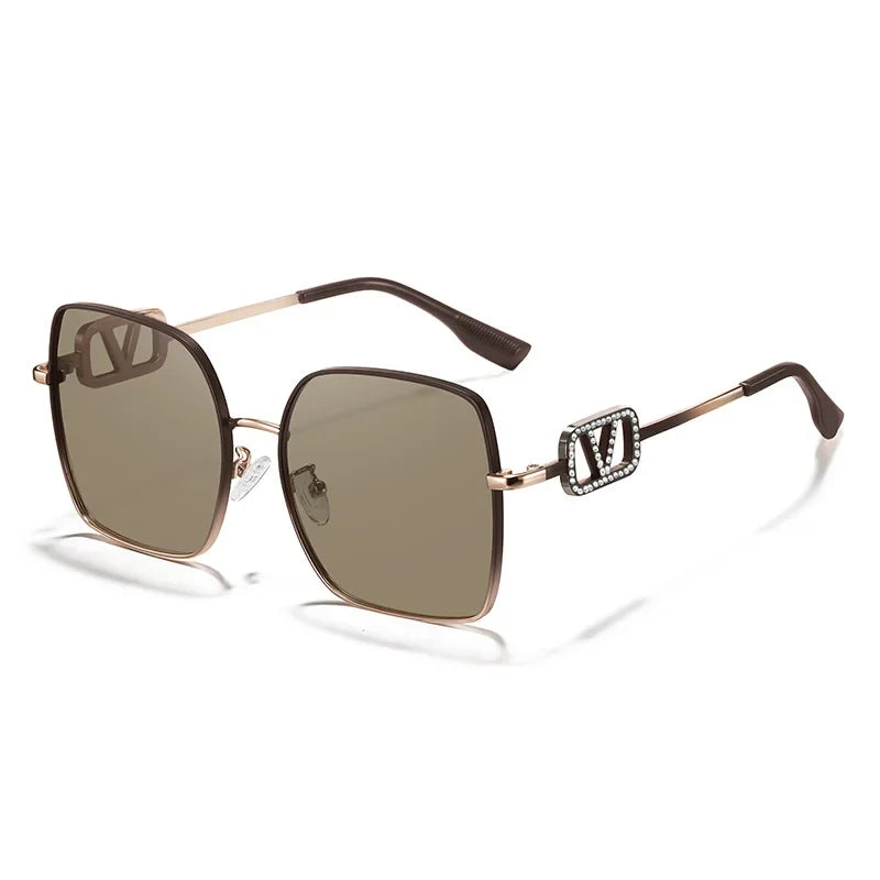 2026 New Women’s Vintage Metal Sunglasses – UV Protection Polarized High-Fashion Sunshade Eyewear, Stylish Gafas de Sol Mujer.