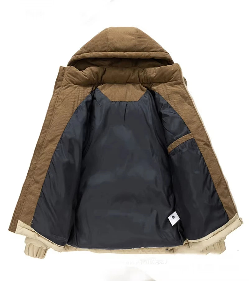 Men's Warm Hooded Winter Parka Jacket
