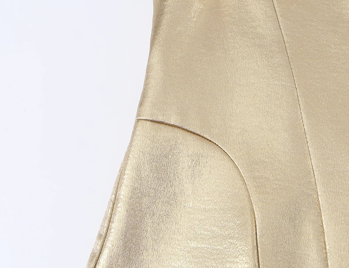 Women’s Sleek Zipper Mini Dress.