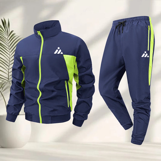 Men’s Triangle Print 2-Piece Sports Suit
