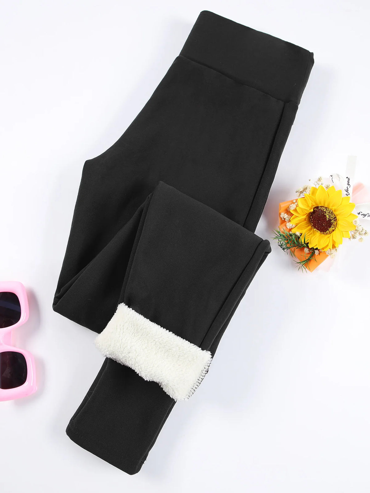 Women's High-Waisted Fleece-Lined Leggings