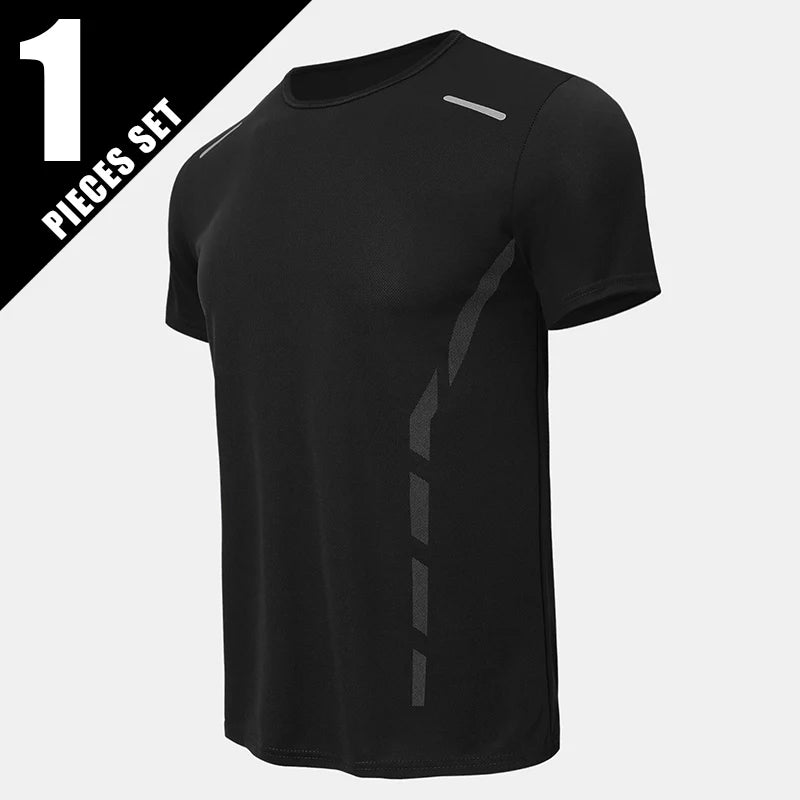 Men’s Quick-Dry Printed Sports T-Shirt