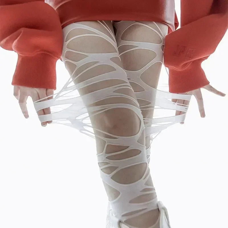 Women’s Sheer Geometric Pattern Tights