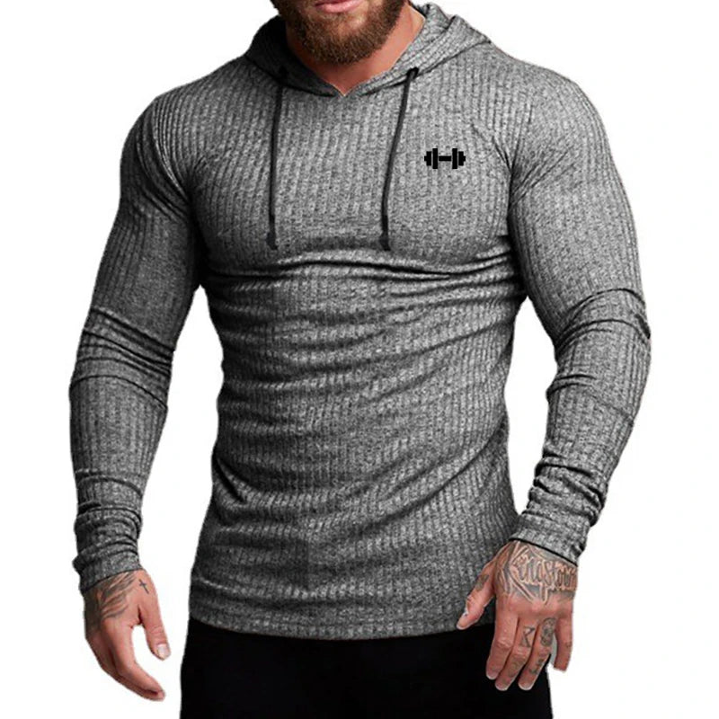 Men’s Ribbed Hooded Training Pullover