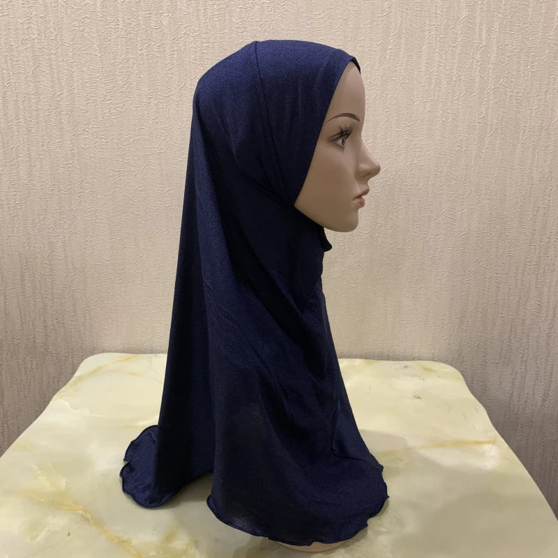 Girls’ Pull-On Amira Hijab Hat – Soft & Comfortable