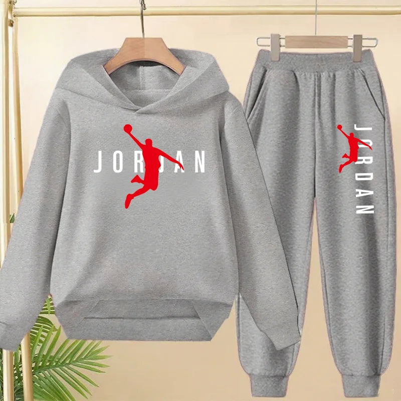 Kids 2-Piece Hoodie and Pants Tracksuit Set (Ages 2-13)