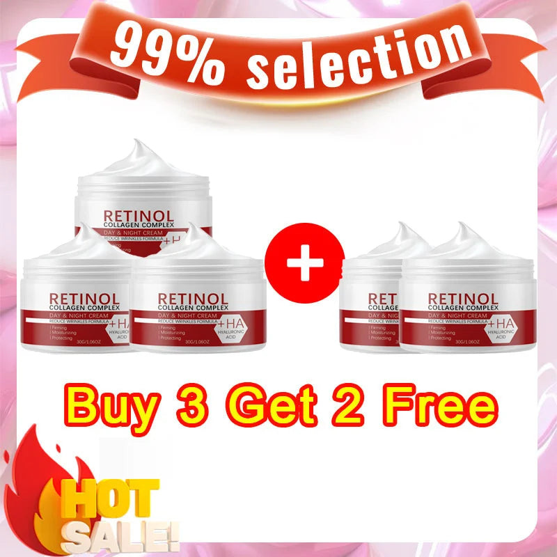 Retinol Collagen Hyaluronic Acid 3-in-1 Whitening Cream for Face & Body – Hydrating Dark Spot Care, Brightening & Even-Tone Skin Cream
