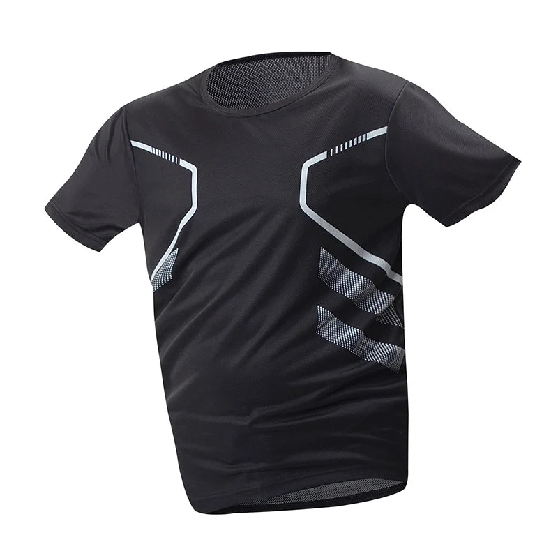 Men’s Quick-Dry Printed Sports T-Shirt